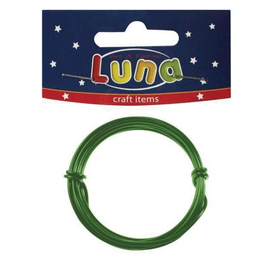 Luna 620383 σύρμα αλουμίνιου 2mm 1m πράσινο