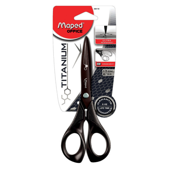 Maped expert 684110 ψαλίδι γραφείου titanium 17cm μαύρο