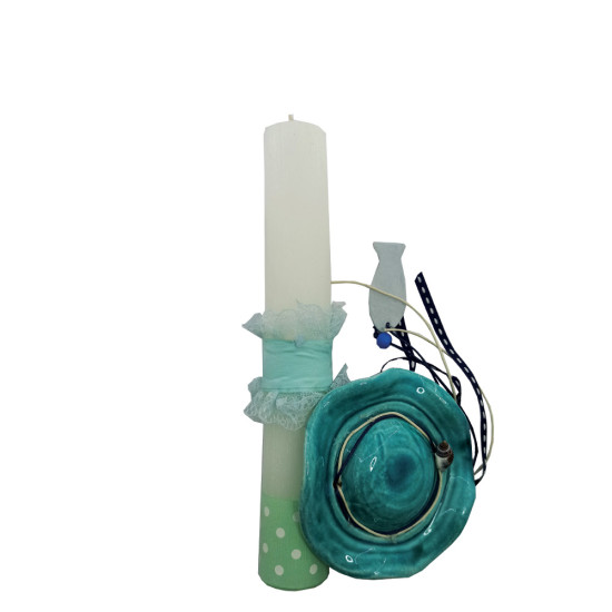 Uniker LD712641-1 λαμπάδα πορσελάνινο καπέλο βεραμάν