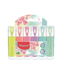 Maped 742558 σετ υπογραμμιστές fluo pastel  6τμχ