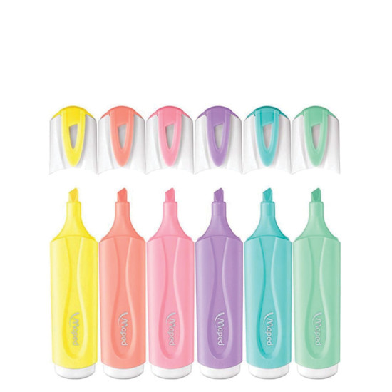 Maped 742558 σετ υπογραμμιστές fluo pastel  6τμχ