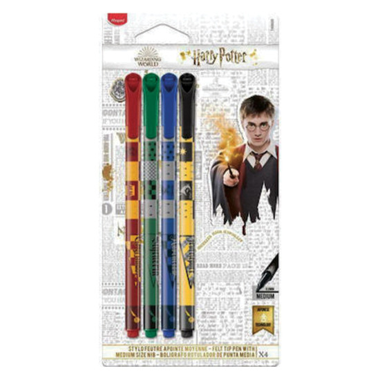 Maped 845001 σετ μαρκαδόροι γραφής medium 0,8mm 4χρμ Harry Potter