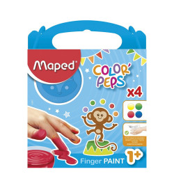 Maped 812510 δαχτυλομπογιές 80gr 4χρμ