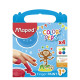 Maped 812510 δαχτυλομπογιές 80gr 4χρμ
