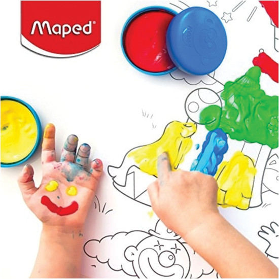Maped 812510 δαχτυλομπογιές 80gr 4χρμ