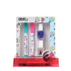 Create it 84183Β σετ στούντιο νυχιών - μπλε μανό
