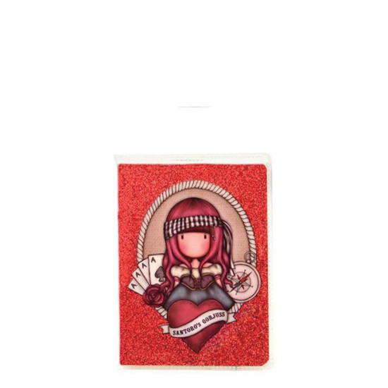 Santoro Gorjuss 843GJ09 μικρό σημειωματάριο glitter Mary rose