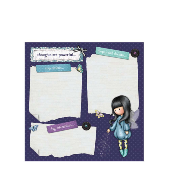 Santoro Gorjuss 869GJ02 σετ σημειωματάριο – στυλό Bubble fairy