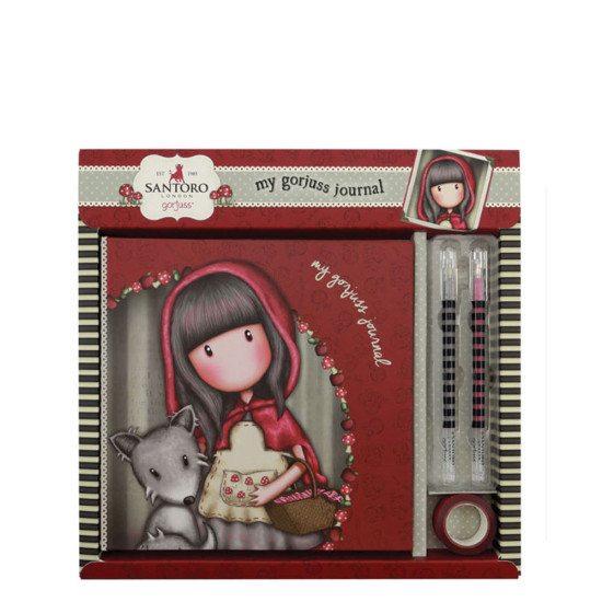 Santoro Gorjuss 869GJ01 σετ σημειωματάριο Little red riding hood