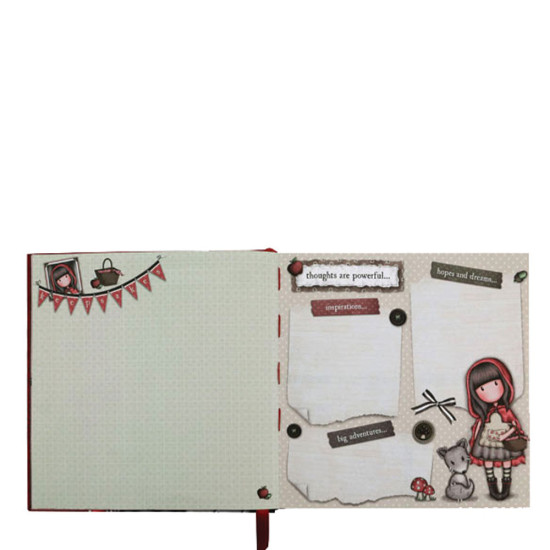 Santoro Gorjuss 869GJ01 σετ σημειωματάριο Little red riding hood