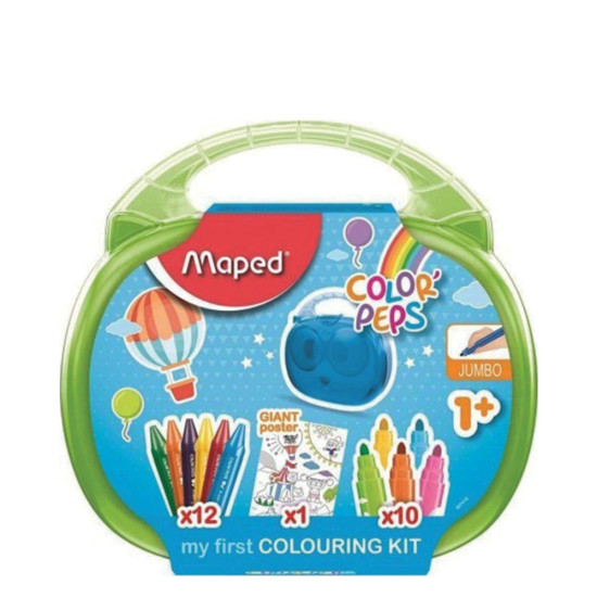 Maped 897416 βαλιτσάκι σετ ζωγραφικής 23τμχ λαχανί