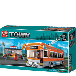 Sluban B0332 Town Trolley bus 457 pcs