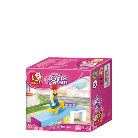 Sluban B0512 Girl's Dream Skater 23 pcs
