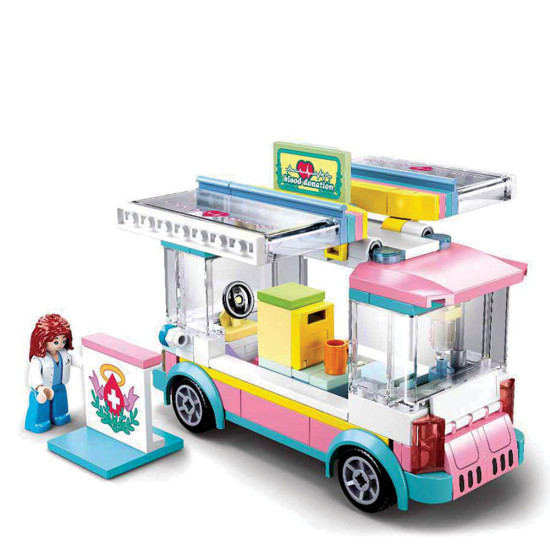Sluban B0797 Girl's Dream Medical car 195 pcs