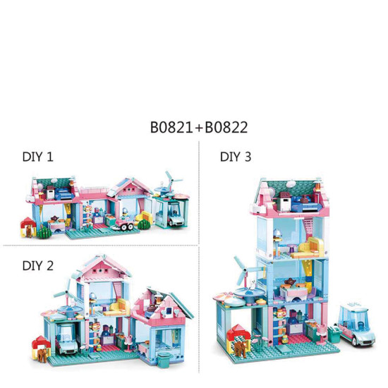 Sluban B0821 Girl's Dream Sweetie house 244 pcs