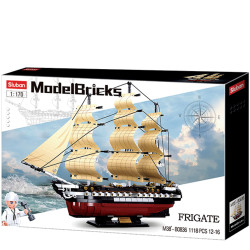 Sluban B0836 Model Bricks Uss frigate 1118 pcs