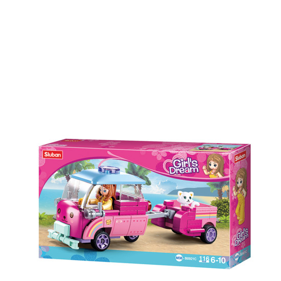 Sluban B0921C Girl's Dream Pet car 116 pcs