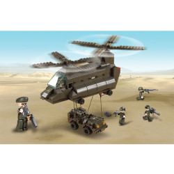 Sluban B6600 Army Transport helicopter 370 pcs
