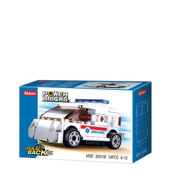 Sluban B916F Power Bricks Ambulance 54 pcs