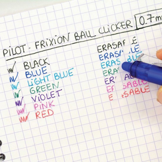 Pilot frixion clicker BLRT-FR7B στυλό με γόμα 0.7mm μαύρο