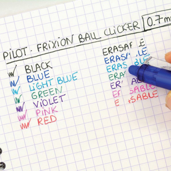 Pilot frixion clicker BLRT-FR7B στυλό με γόμα 0.7mm μαύρο