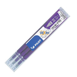 Pilot frixion BLS-FR7-V-S3 ανταλλακτικό μελάνι 0.7mm 3τμχ μωβ