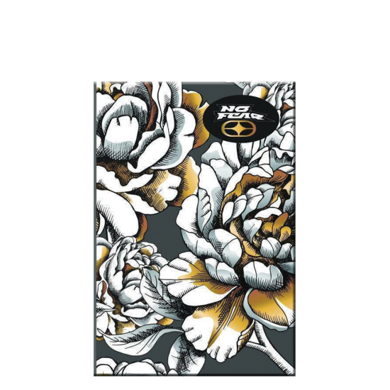 BMU No Fear 347-80400 τετράδιο καρφίτσα 40φ 17x25cm Gold