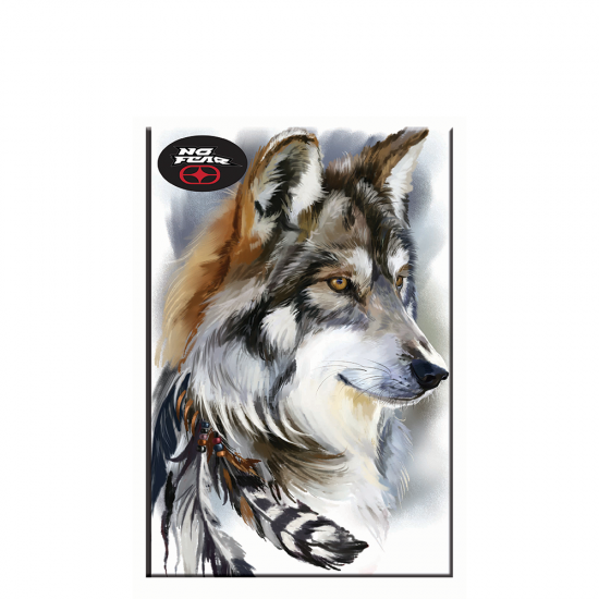 BMU No Fear 347-85400 τετράδιο καρφίτσα 40φ 17x25cm Wild Wolf