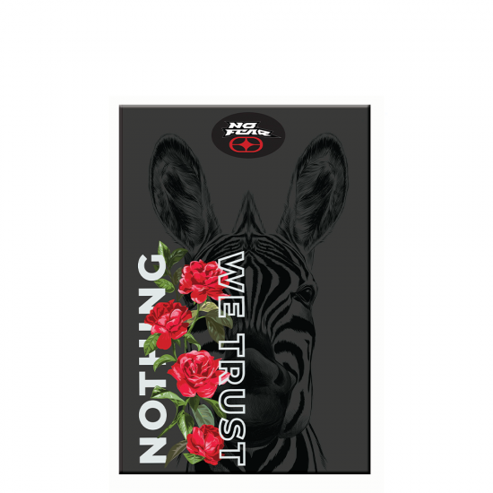 BMU No Fear 347-90400 τετράδιο καρφίτσα 40φ 17x25cm Rose Zebra