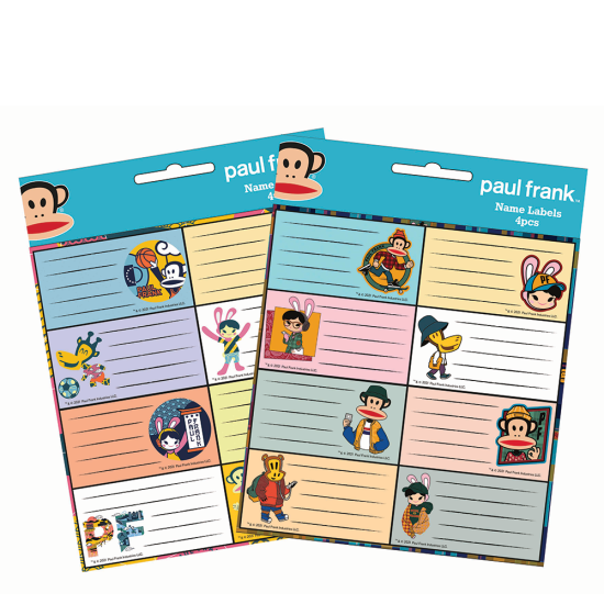 BMU 775-28146 ετικέτες τετραδίων 8τμχ Paul Frank