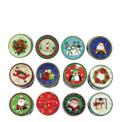 i-Total Christmas BN0891 μεταλλικό κουτί 7.5x7.5cm
