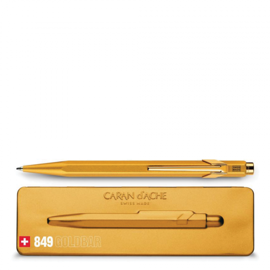 Caran d'Ache 849.999 μεταλλικό στυλό BP M Goldbar