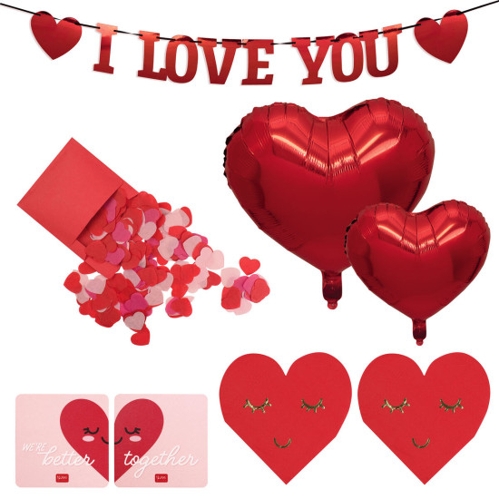 Legami Love is in the air DS0001 σετ διακόσμησης βαλεντίνου 12τμχ