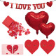 Legami Love is in the air DS0001 σετ διακόσμησης βαλεντίνου 12τμχ