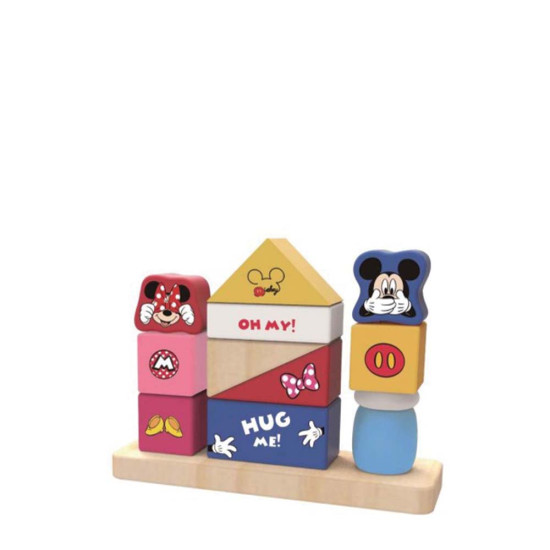 Tooky Toy DTY009 ξύλινο κάστρο κύβοι Mickey Mouse