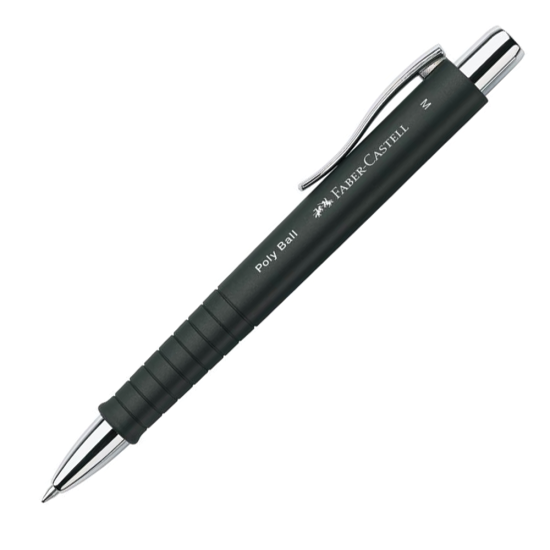 Faber Castell Poly Ball 241153 στυλό διαρκείας κλικ XB μαύρο