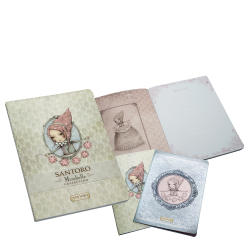 Santoro Mirabelle 343-00456 σετ τετράδια ριγέ Α5 2τμχ Grace