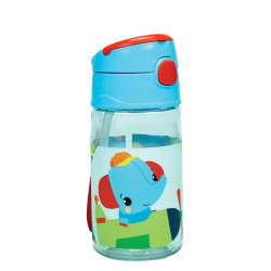 Gim 571-62204 παγούρι πλαστικό με καλαμάκι 350ml Airplane Fisher Price