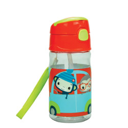 Gim 571-64204 παγούρι πλαστικό με καλαμάκι 350ml Car Fisher Price