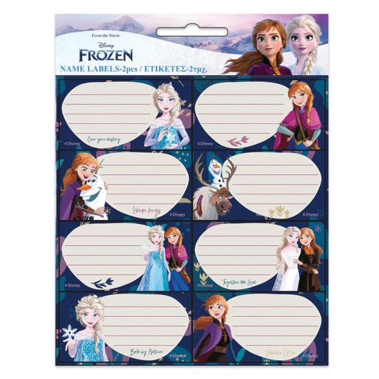 Gim 771-81446 σχολικές ετικέτες 16τμχ Frozen