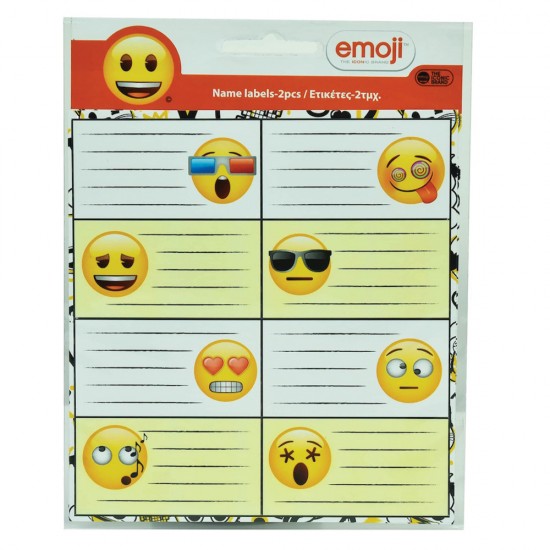 Gim 775-50046 σχολικές ετικέτες 16τμχ Emoji