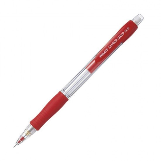 Pilot Super grip H-185R μηχανικό μολύβι 0.5mm κόκκινο