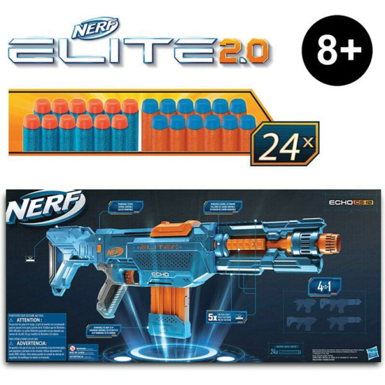 Hasbro E9533 Nerf Elite 2.0 Echo CS 10 