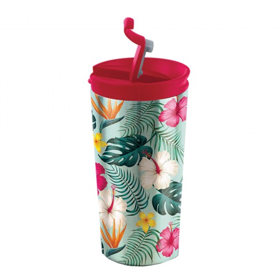 i-Total ID0203 Coffee Thermos 350ml Tropical