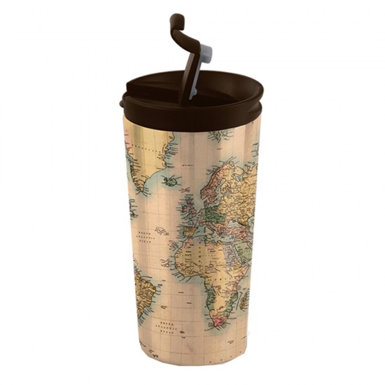 i-Total ID0204 Coffee Thermos 350ml Old map