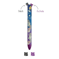 Legami Click & Clack CLICK0021 στυλό διπλό 0.7mm φούξια-μαύρο Alice in Wonderland
