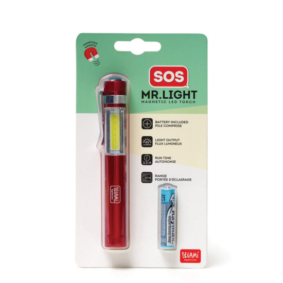 Legami SOS Mr.Light MF0001 μαγνητικός φακός LED κόκκινο