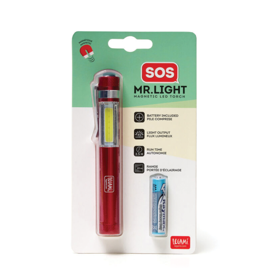 Legami SOS Mr.Light MF0001 μαγνητικός φακός LED κόκκινο