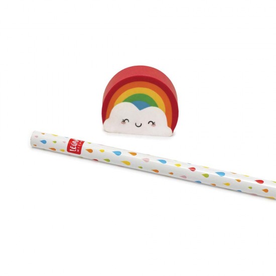 Legami RAIN0001 μολύβι με γόμα After rain comes the rainbow