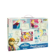 Luna 560528 puzzle χρωματισμού 2 όψεων 45τμχ Frozen